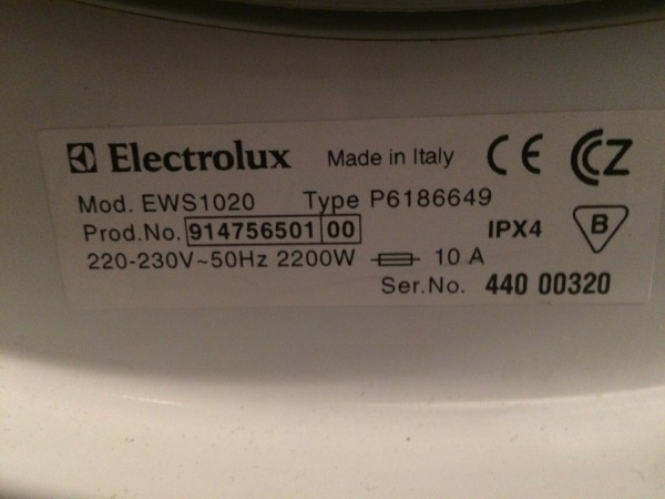 Electrolux ews 1020 подшипник